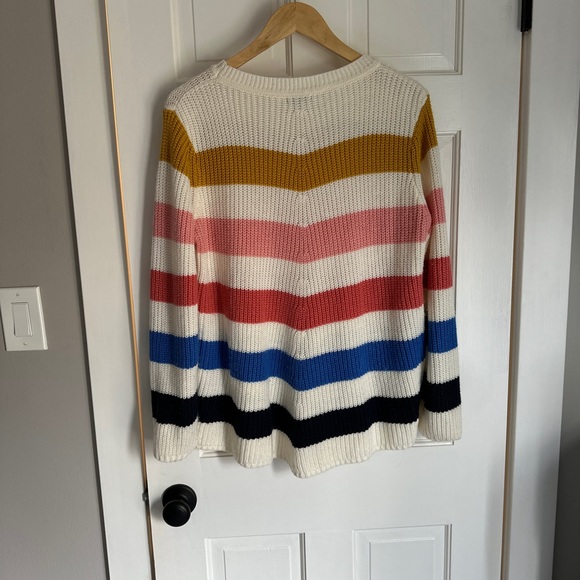Boutique striped sweater, crewneck,  Size M - Picture 2 of 2